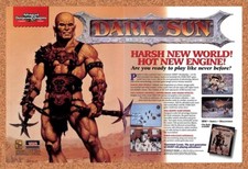 1991 Advanced Dungeons & Dragons Dark Sun IBM Original Ad / Retro Promo v2 picture