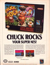 Vintage 1993 Print Ad - Chuck Rock - Promo Ad picture