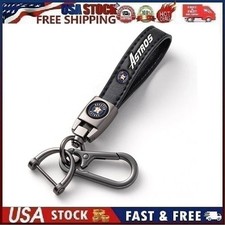 Genuine Leather Car Keychain Set for Houston Astros Fans Key Ring Accessories S1 picture