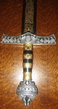 Long Sword Of Barbarossa By Marto Of Toledo Spain, Crusader Sword Replica, picture