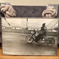 Large Danny Lyon Framed Picture Crossing the Ohio River, Louisville, 1966 30”x20 picture