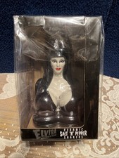Official Elvira Mistress of the Dark Ceramic Salt n Pepper Shakers New In Box picture