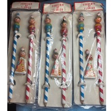 Vintage 1960 Souvenir of Florida Wooden Pencil Sets Lot of3 Made in Japan Kitsch picture