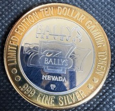 ⭐️Balley’s HOTEL & CASINO Limited Edition 99.99% .6 oz Pure Silver Strike Coin⭐️ picture