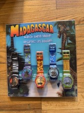 RARE Vintage 2005 Madagascar General Mills Promo 5 Watch Set Sealed DreamWorks picture