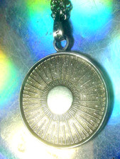 Orb of Christ Chintamani Miracle Monks Sterling Silver Pendant Divine Green Tara picture