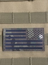 IR American Flag America USA Military Tactical patch Multicam 3.6” Reverse picture