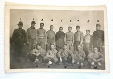 RARE World War I Military Football Team RPPC postcard FULL NAME ROSTER 44th & 31 picture