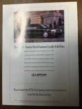 AW 3284 Advertisement 1998 Lexus LS400 LS 400 Sedan picture