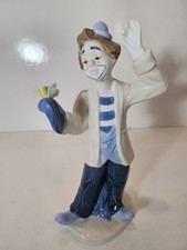 VNG 1993 Paul Sebastian Porcelain  Clown Figurine Porcelana De Cuernavaca Mexico picture