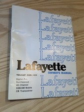 Vintage 1977 Lafayette TELSAT SSB-120 CB Radio Owner's Manual Original picture