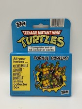 1990 Topps TEENAGE MUTANT NINJA TURTLES Complete 66 Collector Card Set Box NEW picture