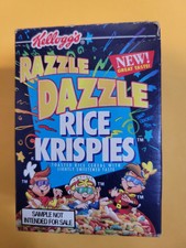 Kellogg's Razzle Dazzle Rice Crispies Cereal Box 1998 Original Seal NOT OPEN  picture