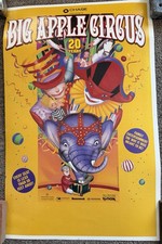 1997 Big Apple Circus 20th Anniversary Promotional Poster Cardstock Circus Art picture