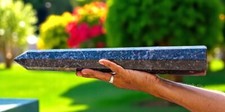 GIANT 435mm Indigo Gabbro Power Tower Metaphysical Healing Spirit Chakra Crystal picture