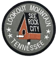 Lookout Mountain See Rock City Tennessee Vintage Style Patch Sew Iron On Cap Hat picture