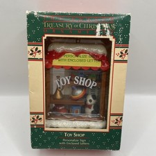 Enesco Treasury of Christmas Ornaments ~ Toy Shop 1983 NIB picture