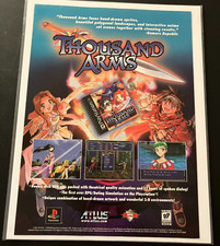 Thousand Arms by Atlus - Vintage 1999 Gaming Print Ad / Poster / Wall Art - MINT picture