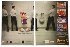2003 Rayman 3: Hoodlum Havoc PS2 Xbox Gamecube Original 2pg Print Ad 10.5