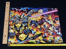 1993 X-Men Turn Thirty Marvel Comics Andy Kubert Magazine Page Foldout Poster picture