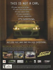 VTG 2005 Juiced Debut Original PS2 Playstation Print Ad Art 20x26cm XBOX GPM 202 picture