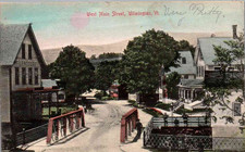 Wilmington, Vermont - A view of West Main Street and Bridge - in 1907 picture
