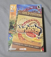 Rare Infogames Rollercoaster Tycoon Gold Edition Box 2 CD ROM Windows PC Game picture