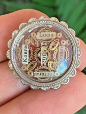 19th C. Religious Theca Reliquary Locket Case Multi Saints Relics Capsule Agnus picture