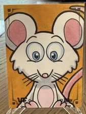 Topps 2026 VeeFriends Chrome Sketch Card MOJO MOUSE  Z-207 Nick Gribbon Auto picture