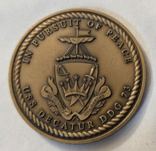 US Navy USS Decatur DDG 73 Destroyer Command Challenge Coin picture