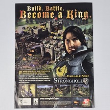 Stronghold 2 PC Become A King Print Ad/Poster picture