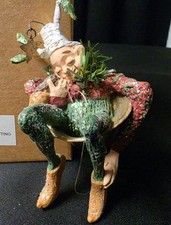 Vtg Dept 56 Christmas Brownies Setting in Bell Elf Ornament #46804 w/Box picture