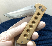 NMB *Heavy Metal* Chop 2 Bronze NMB2403B San Mai Tanto (7.5 Ounce) Blade Knife picture
