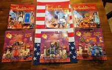 6 Disney Aladdin Collectible Action Figure Lot  Mattel 1993 Original Packaging picture