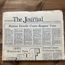 Vintage 1980 The Journal Newspaper Oklahoma City Reagan Carter Election History picture