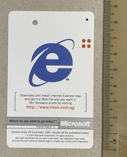OPS Singapore advertising MRT / SMRT subway metro train card Microsoft explorer picture