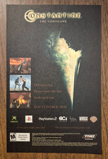 2005 CONSTANTINE Video Game PS2 XBox Vertigo Comics Promo Art - Print Ad/Ad Page picture