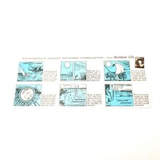 Outdoor Life Sportsman's Pocket Weather Forecaster 1960s - 9 x 3.75 picture