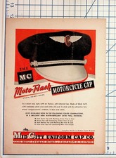 Vintage Moto-Flash Motorcycle Cap Ad Chicago Illinois Ephemera picture