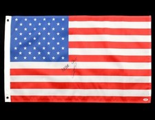 Robert O'Neill Autographed Signed 18x30 American Flag W / Never Quit - PSA picture