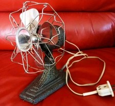 Vintage USSR Stalin Era Electric Desk Fan VN-3 Yaroslavl 1956s Soviet Metal... picture