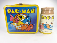 Vintage Pac-Man Aladdin Metal Lunchbox w/Thermos - 1980 Classic picture