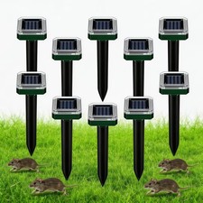 Solar Powered Mole Repellent – Heavy Duty Burrowing Animal Control for Law picture