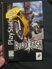 Road Rash (Sony PlayStation 1, 1995) Black Longbox Version Tested Working picture