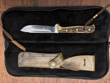 Vintage 1978 Puma 6398 Hunter's Friend Knife Stag & Sheath picture