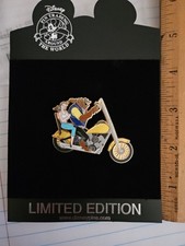 2007 Disney Beast and Belle On A Motorcycle Limited Edition Pin picture