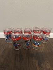 1996 Atlanta Olympics Coca-Cola glass cups Rare Set of 8 picture