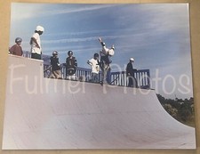 VTG 1980s SKATEBOARD Park TRICK  16x20 Color Action Photo Boys Athlete Sports picture