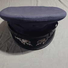 Vintage USAF Flight Ace General Officer Visor Cap - Named BG Allery HQ NORAD AFB picture