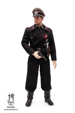Brown Art WWII German Panzer Commander Black Deluxe Action Figure BA-0006BD New picture